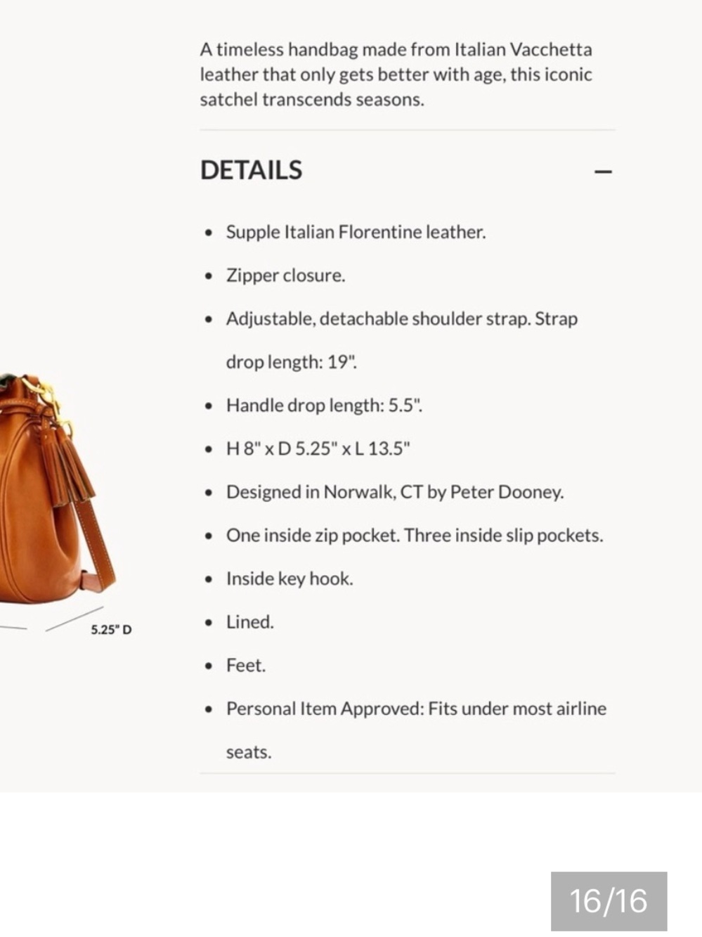 Dooney and Bourke Florentine satchel - Picture 14 of 14